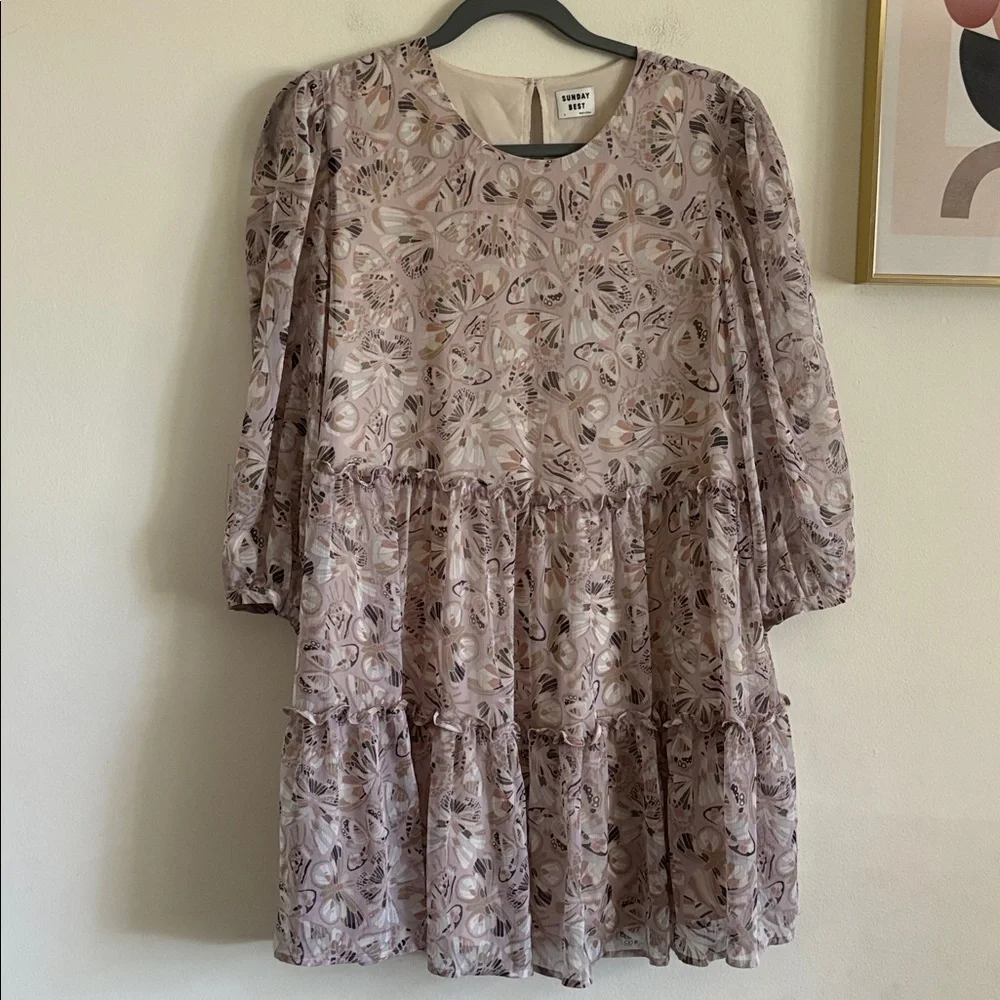 Aritzia Sundays Best Mini Floral Dress Size Small